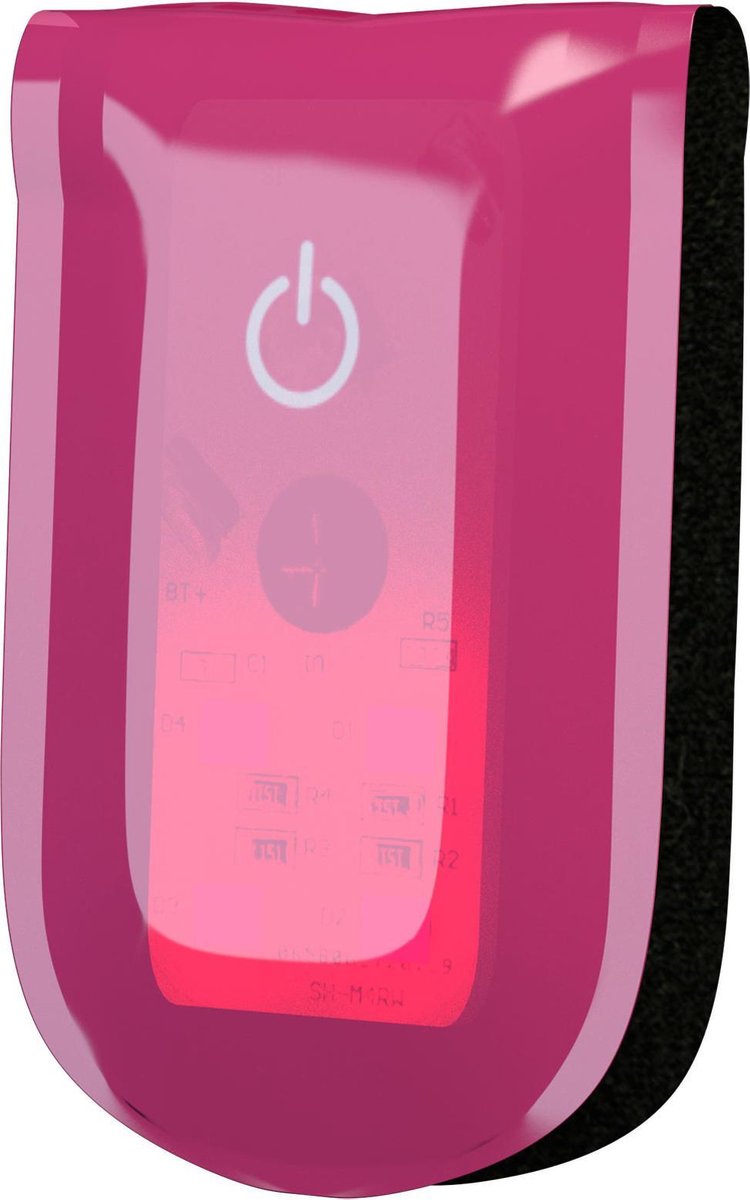 Wowow Magnetlight roze met rode leds- Ledlampje met magneetsluiting - running biking
