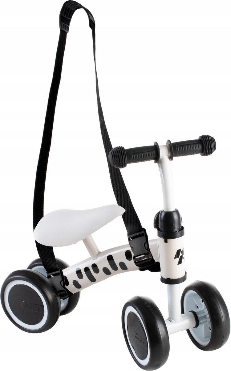 Vierwielige loopfiets wit - Kinderfiets Peuterfiets | Kleur Wit