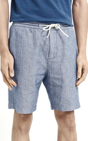Scotch & Soda Korte Broek Linnen/Katoen Blauw Melange (160727 - 4206)