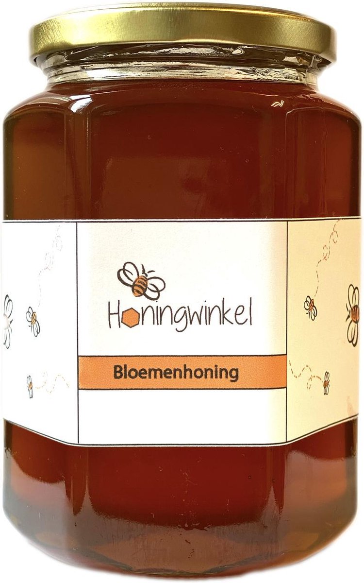 Bloemenhoning vloeibaar - 1kg - Honingwinkel - Honing vloeibaar
