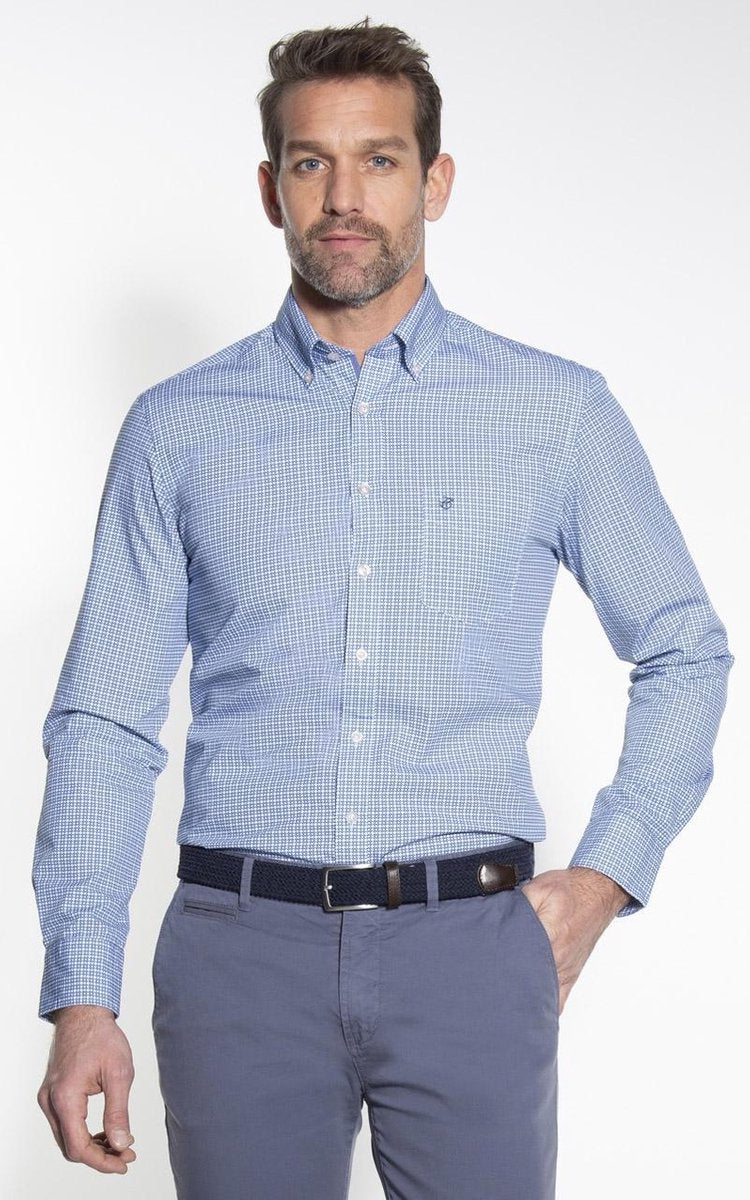 Campbell Classic Casual Overhemd Heren lange mouw