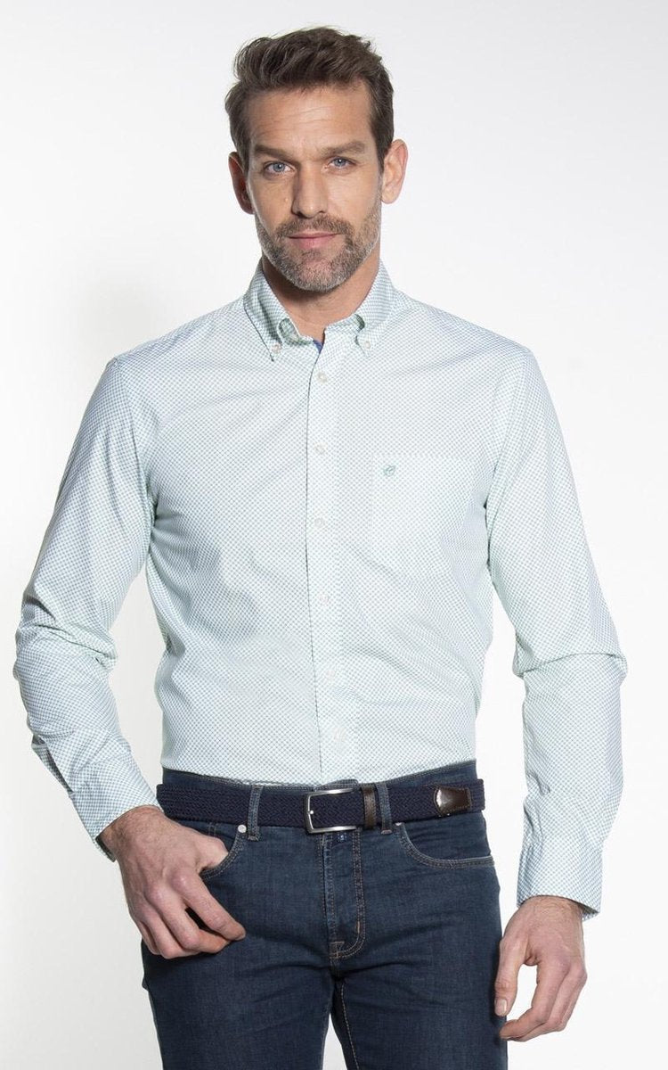 Campbell Classic Casual Overhemd Heren lange mouw