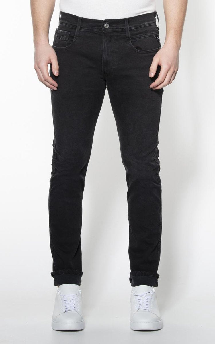 Replay Anbass Hyperflex Clouds Slim Fit Jeans Black