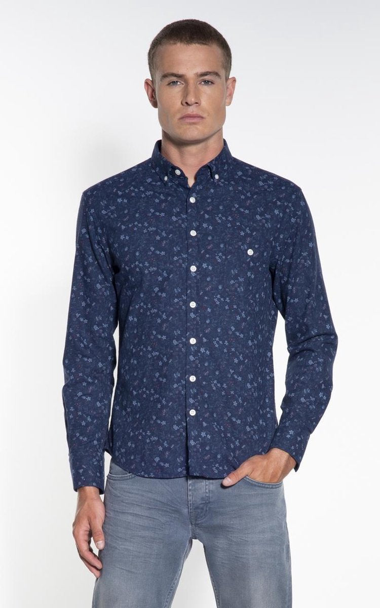 Victim Casual Overhemd Heren lange mouw