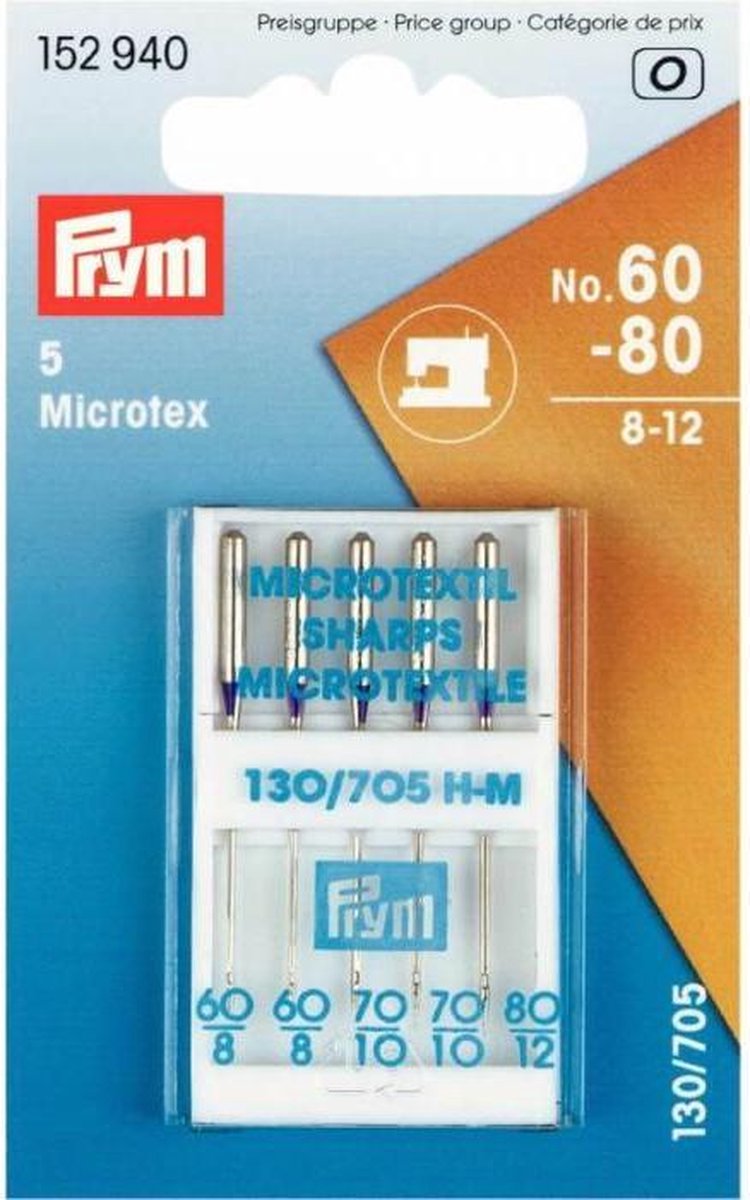 PRYM 5 MACHINENAALDEN MICROTEX 60-80