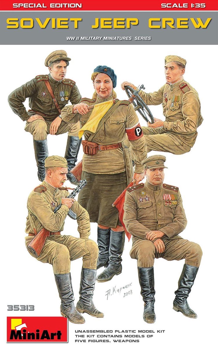 Miniart - Soviet Jeep Crew. Special Edition