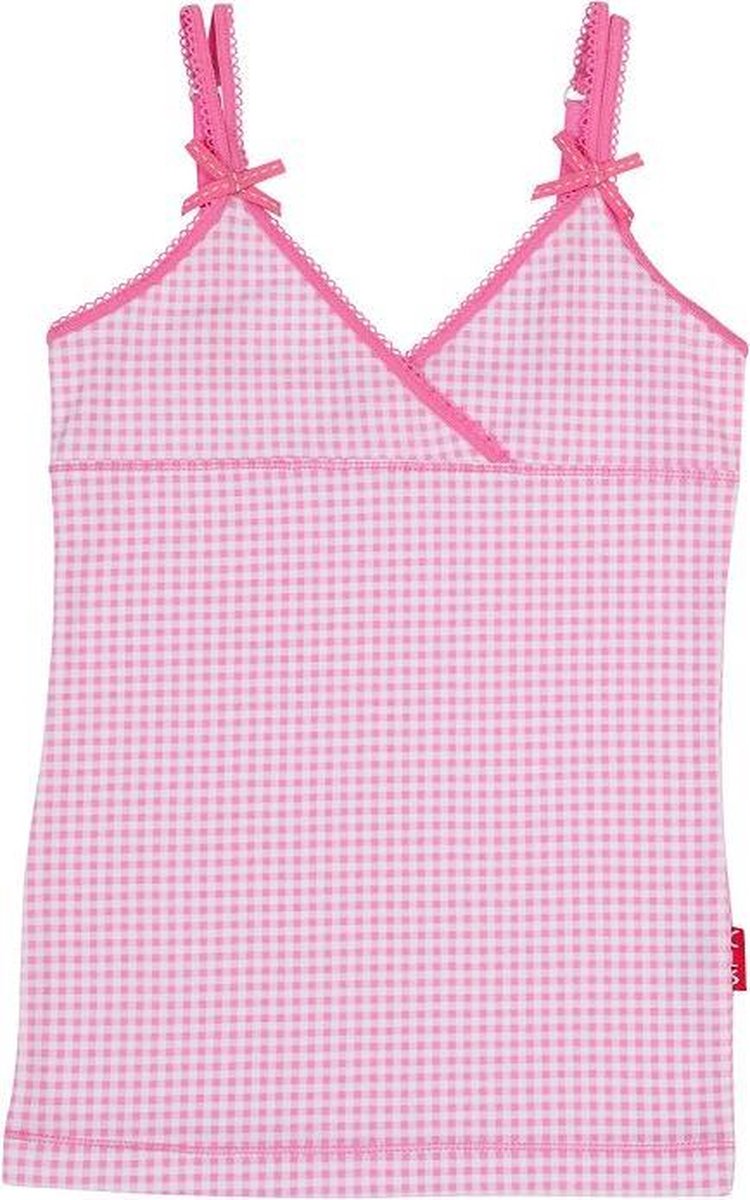 Claesen's Meisjes Onderhemd - Small Pink Checks - Maat 164-170