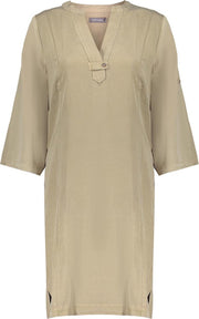 Dress Lyocell Solid 17004 10 Dark Sand