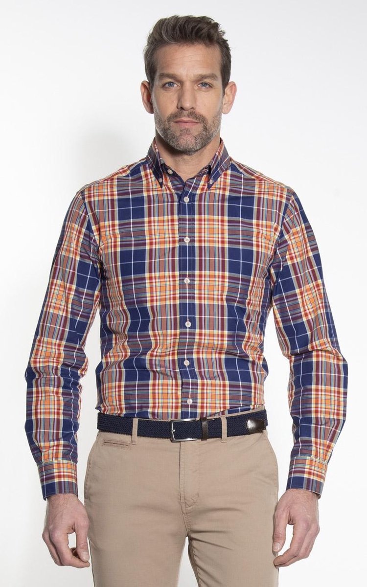 Campbell Classic Casual Overhemd Heren lange mouw