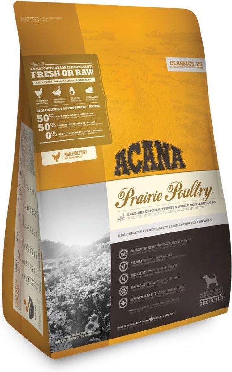 Acana classics prairie poultry hondenvoer 2 kg