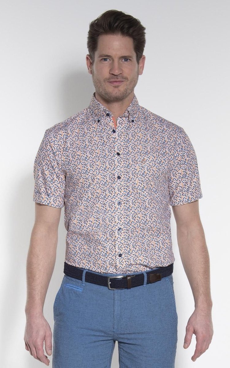 Campbell Classic Casual Overhemd Heren korte mouw