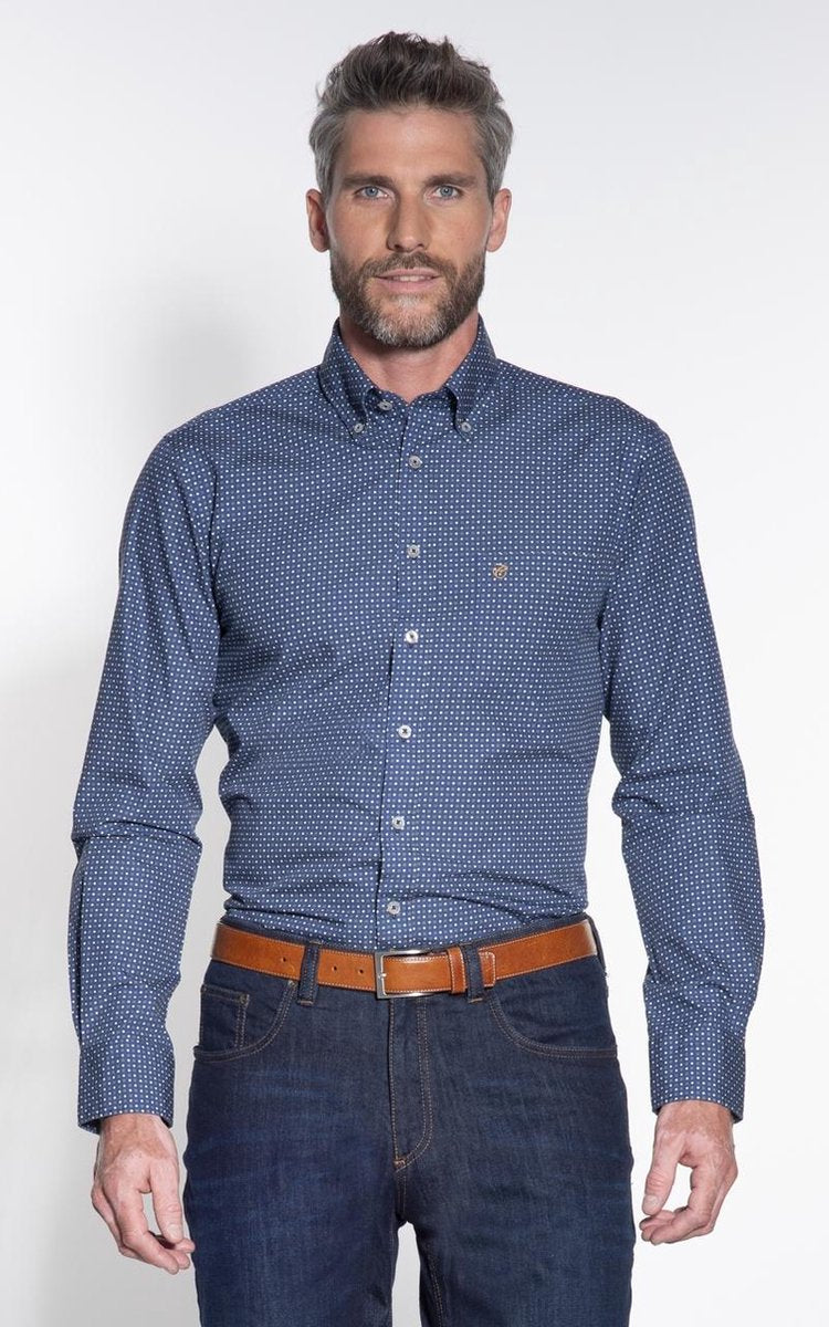 Campbell Classic Casual overhemd lange mouw