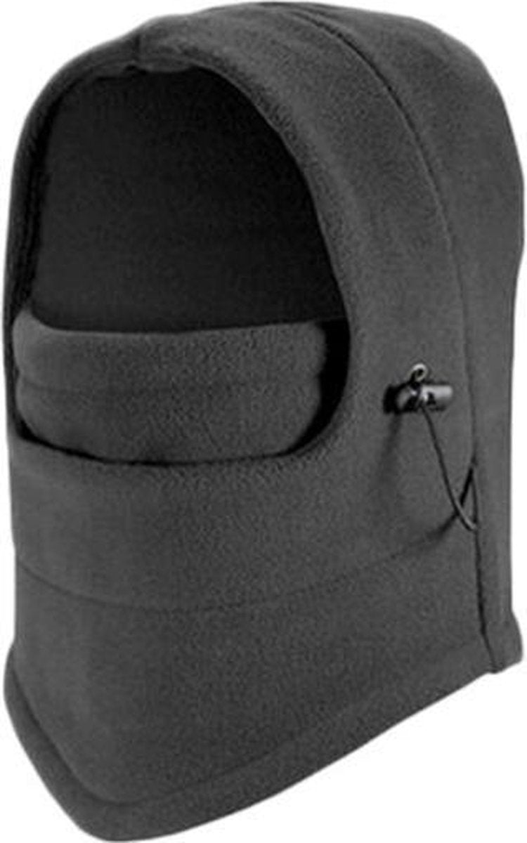 Fleece Bivakmuts - Volwassenen - Unisex - One size - Face Mask - Balaclava - (Licht) Grijs - Wintersport