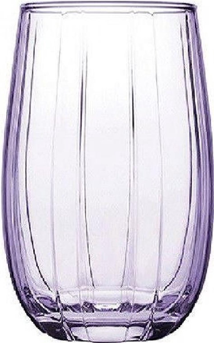 Pasabahce Linka – Paarse waterglazen – Set van 3 – 240 ML