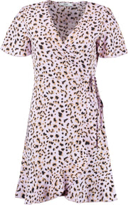 Korte Jurk Only Paars dessin - maat XL