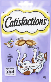 Catisfactions Kattensnoepjes - Eend - Kattensnack - 60 g - 1 zakje