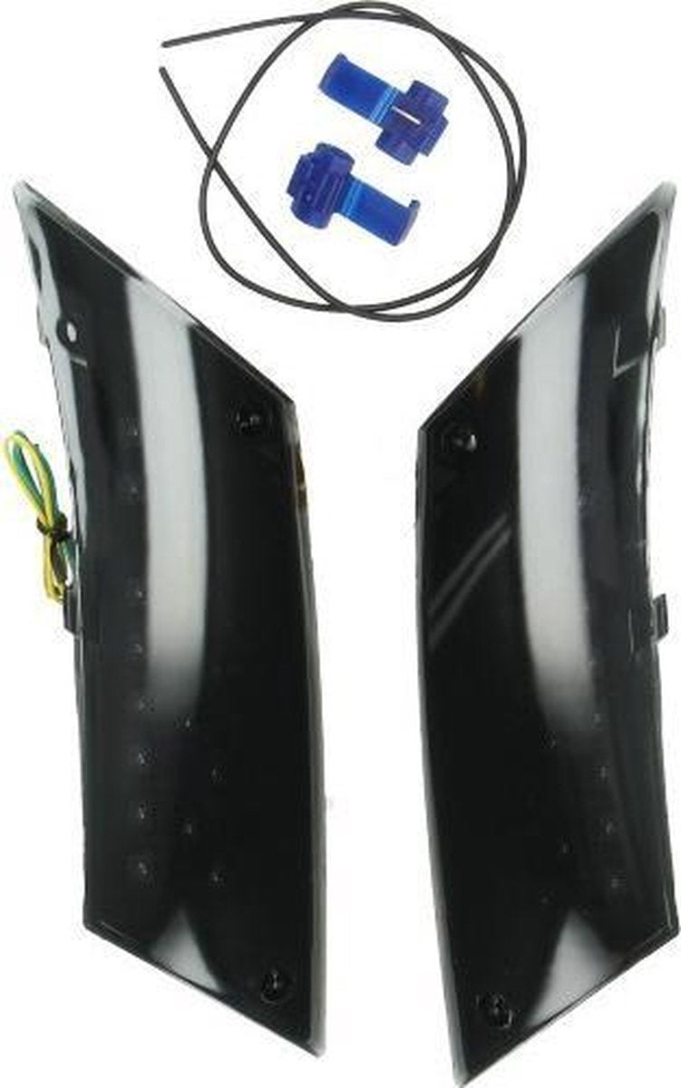 DMP knipperlicht achter Piaggio Zip 2000 wegloop zwart audi look