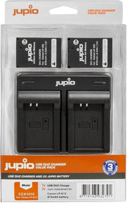 Jupio Value Pack: 2x Battery LP-E12 + USB Dual Charger