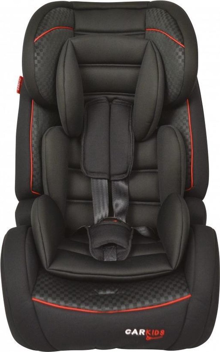 Carkids Kinderzitje CK zwart rood-  groep 1/2/3