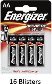 64 stuks (16 blisters a 4 stuks) Energizer AA Alkaline Power 1.5V
