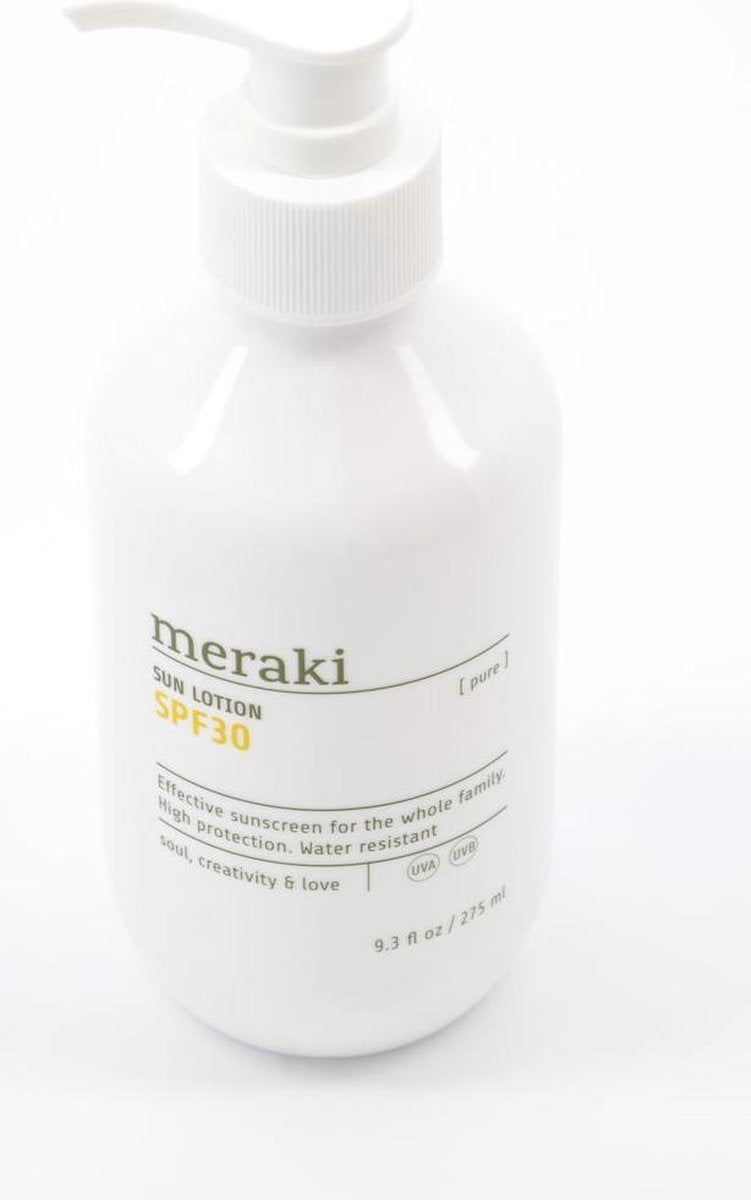 Meraki Pure Sun lotion - zonnebrand SPF 30 parfumvrij - voor kinderen en volwassenen 275ml