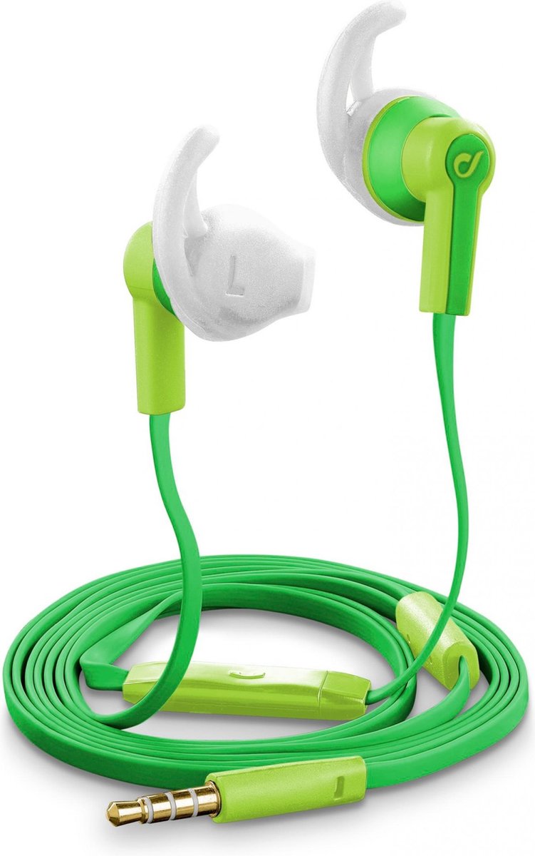 Cellular Line VOYAGERAU16G In-ear Stereofonisch Bedraad Groen mobiele hoofdtelefoon