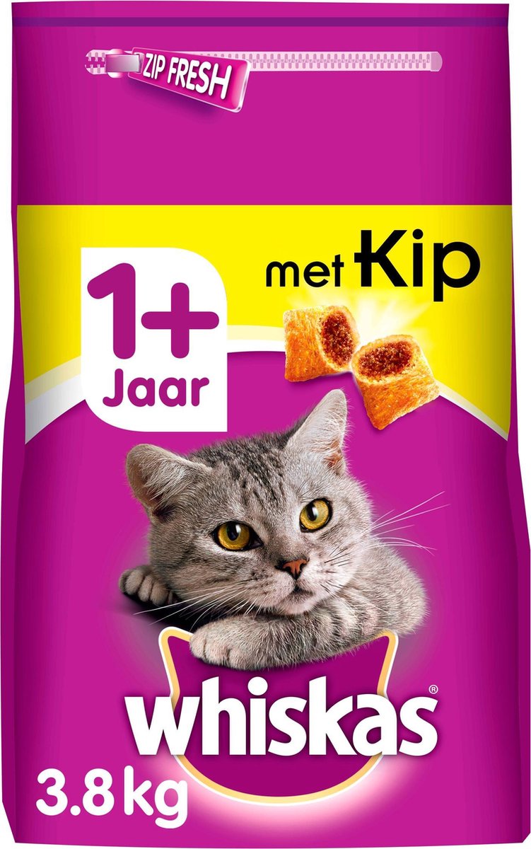 Whiskas Droog Adult Kip zak 3