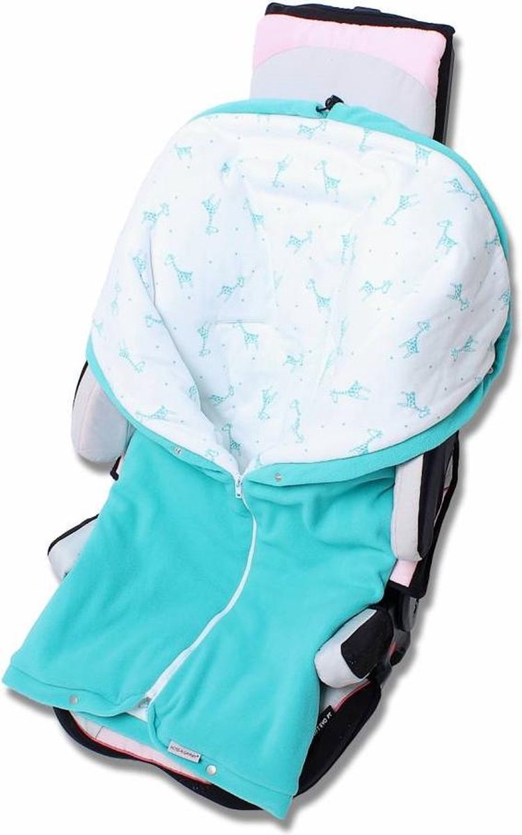 Hobea - Voetenzak - giraf – turquoise