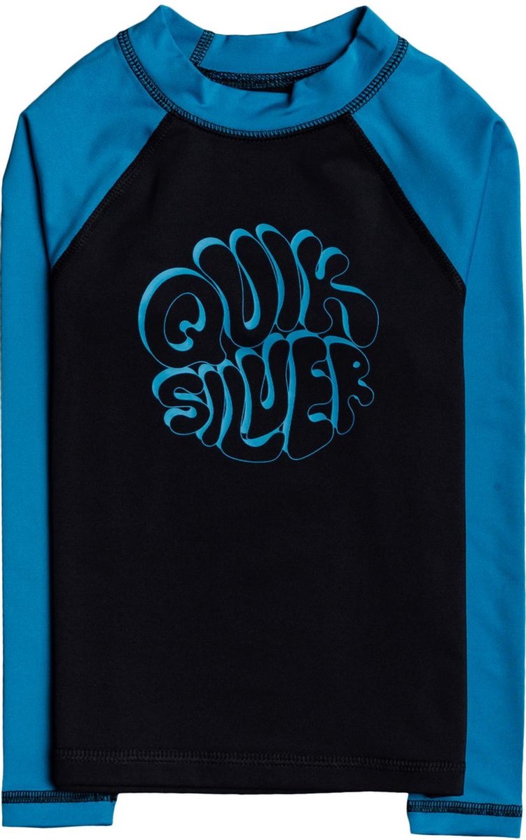 Quicksilver - UV-zwemshirt voor jongens - Longsleeve - Bubble Trouble - Zwart - maat 92cm