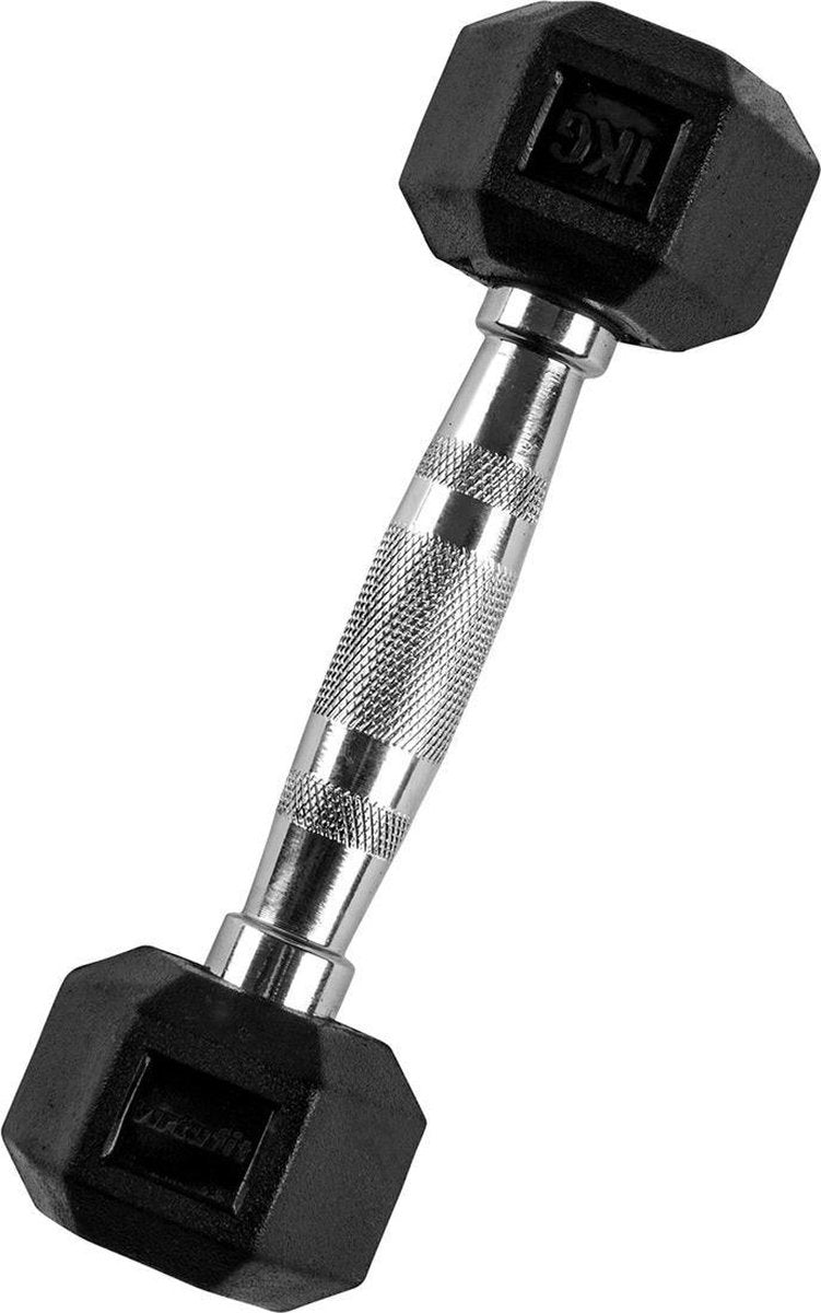 Dumbbell - VirtuFit Hexa dumbbell - Gewichten - 1 kg - Per stuk