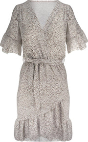 Base Cheetah Dress Beige