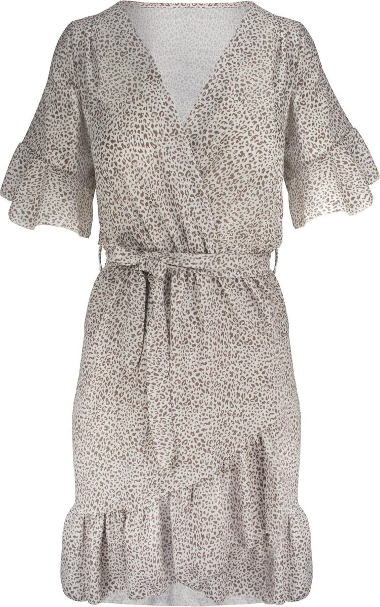 Base Cheetah Dress Beige