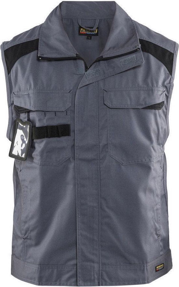 Blåkläder 3164-1800 Werkvest Industrie Ongevoerd Grijs/Zwart maat L