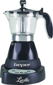 Beper BC.041N- elektrische espressomachine- 6 koffiekopjes