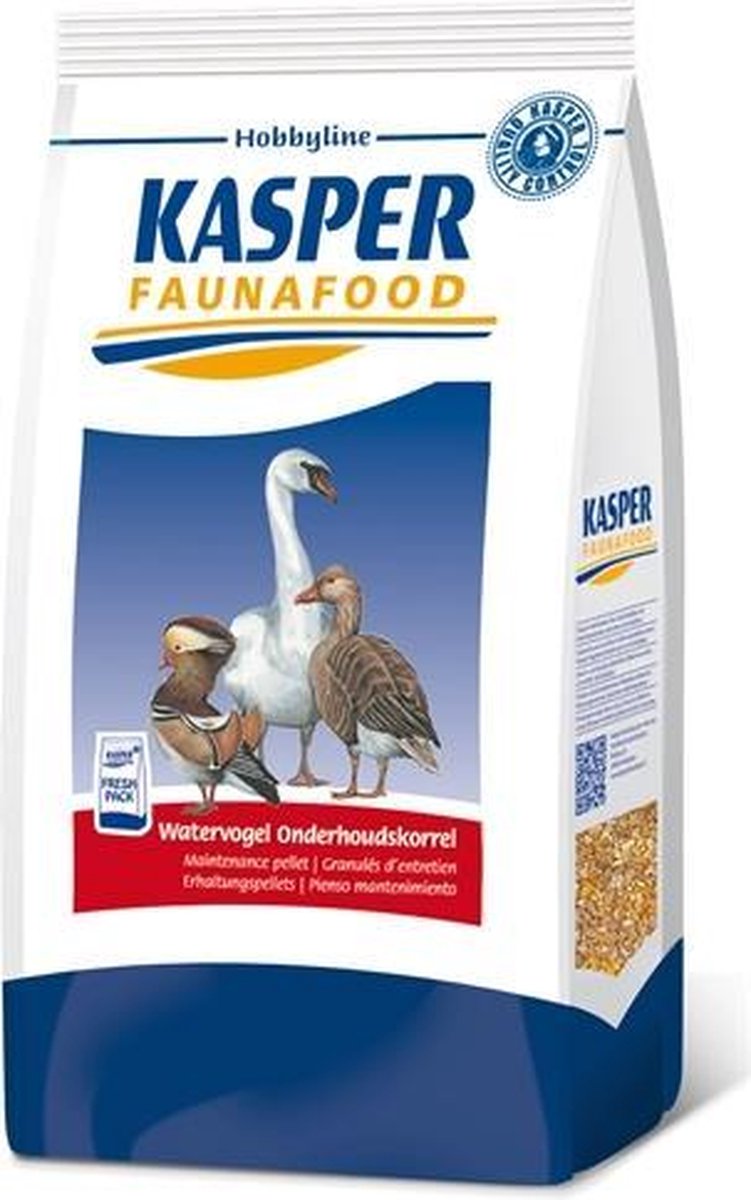 Kasper faunafood hobbyline watervogel onderhoudskorrel - 4 kg - 1 stuks