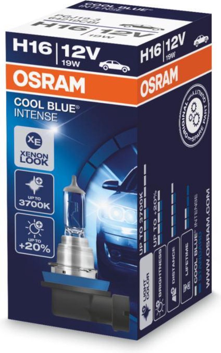 Osram Cool Blue Intense Halogeen lamp - H16 - 12V/19W - per stuk