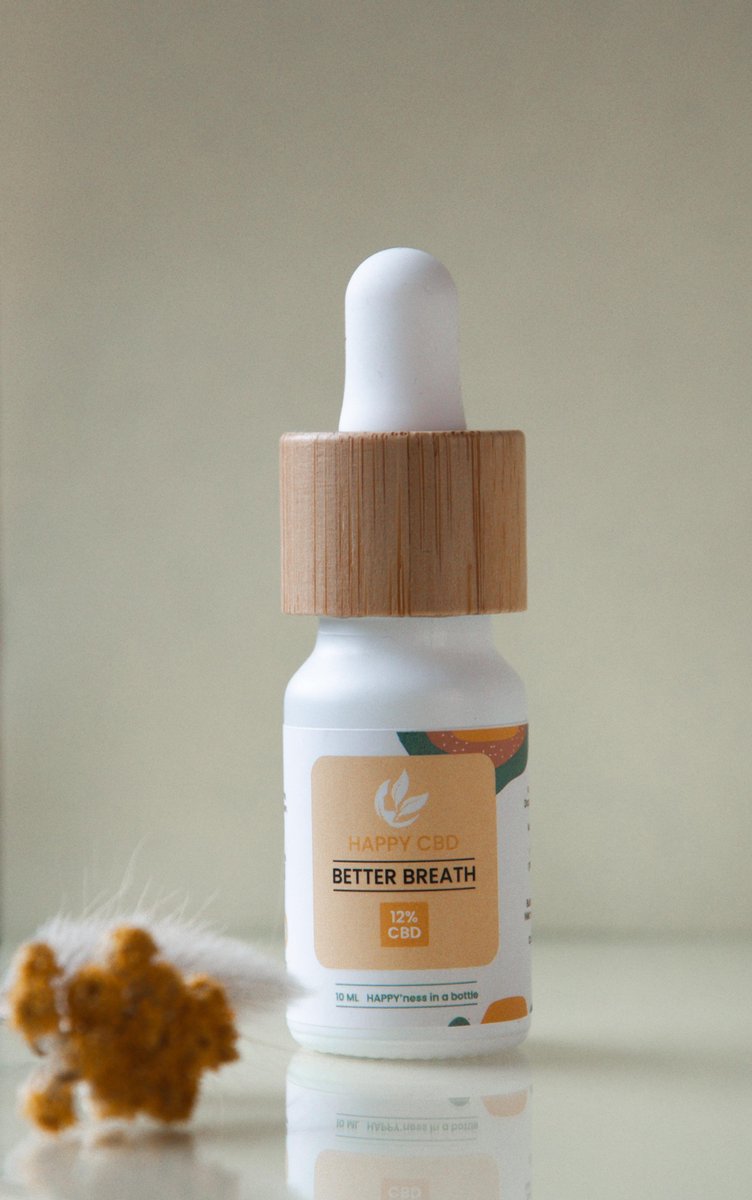 Biologische CBD olie 12% Better Breath full spectrum CBD met extra terpenen voor een nog krachtigere en gerichte functie