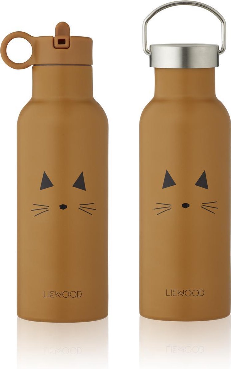 HEERLIJKE NEO DRINKFLES - cat mustard