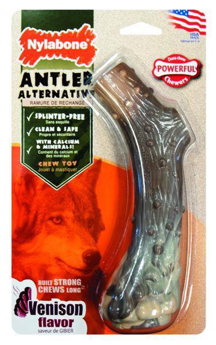 Nylabone durable chew nylon gewei met hertsmaak large