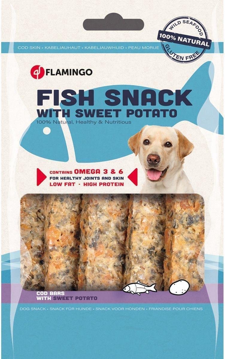 Flamingo hondensnack Vissnack kabeljauw 90gr