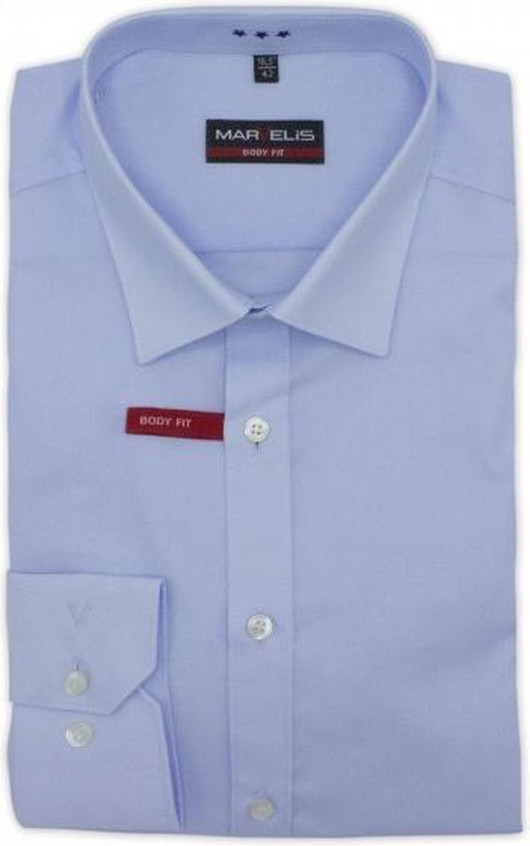 GENTS | Marvelis Overhemd Heren Volwassenen body-fit blauw 0170 Maat 43