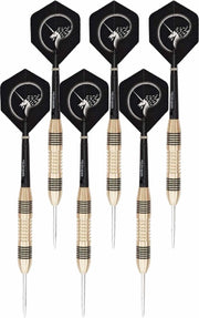 3x Set van 3 dartpijlen Core Brass 21 grams - Darten/darts sport artikelen pijltjes messing - Kinderen/volwassenen