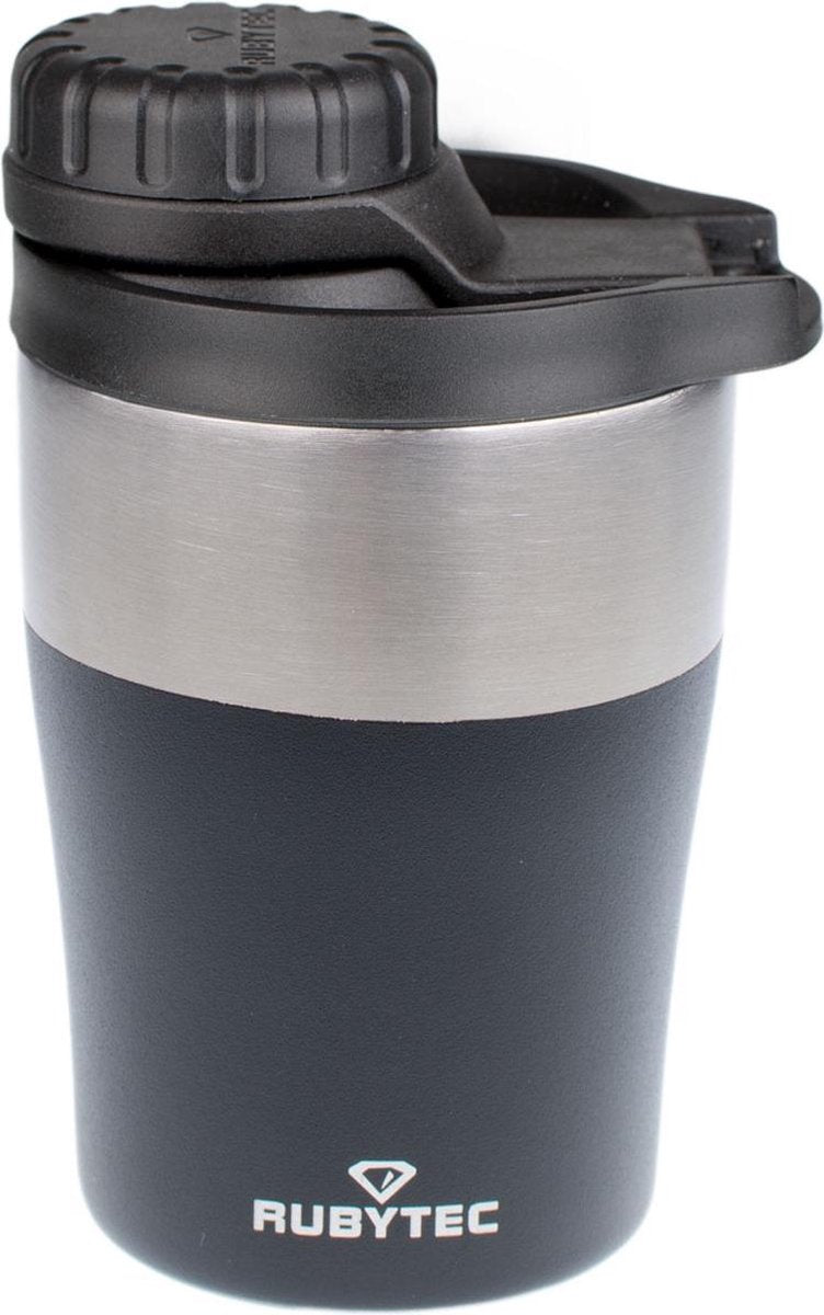 RUBYTEC Shira Hotshot - Iso Koffiebeker / Theebeker - 200 ml - Zwart (Black)