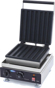 Wafelijzer Churros - 7 Stuks - RVS - Instelbare Temperatuur - met Lekbak - Professionele Churros Maker / Churros Apparaat - Maxima