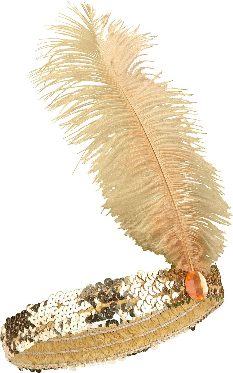 WELLY INTERNATIONAL - Goudkleurige charleston hoofdband voor vrouwen - Accessoires > Haar accessoire