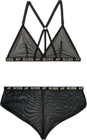 Transparante BH-Set - Dames Lingerie - S/M - BH-Sets - Zwart transparant - Discreet verpakt en bezorgd