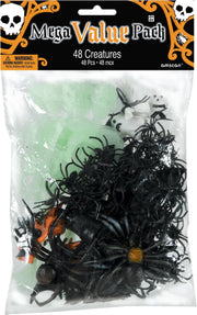 Amscan Insectenset Halloween Zwart 48-delig