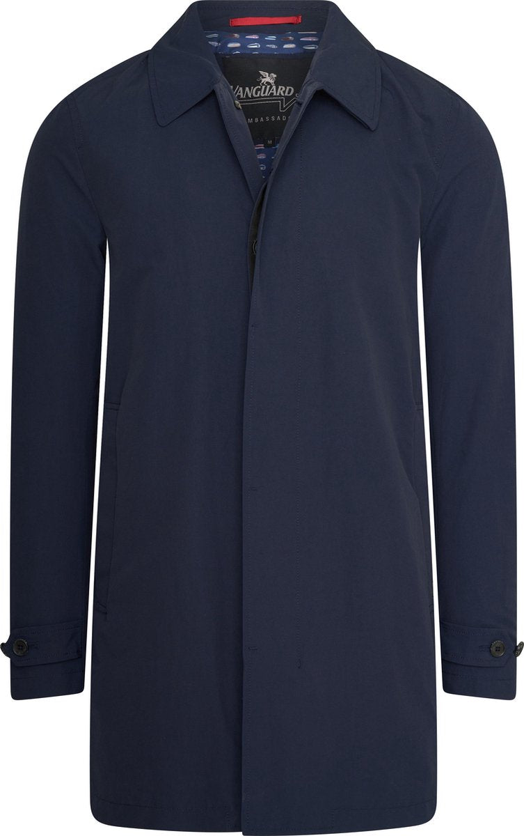 Vanguard - Heren Jas zomer Trench Coat - Blauw - Maat M