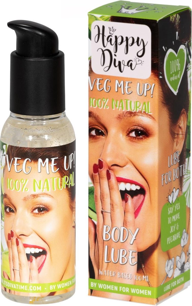 Happy Diva - Veg Me Up! 100% Natural Glijmiddel 100ml