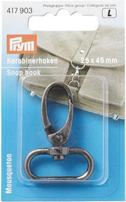 Prym Karabijnhaak 25 x 45 mm oud zilver